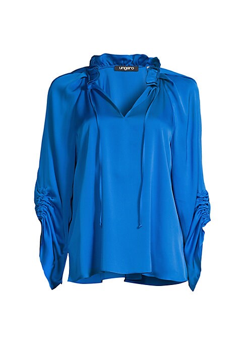 Silk Ruffled Blouse