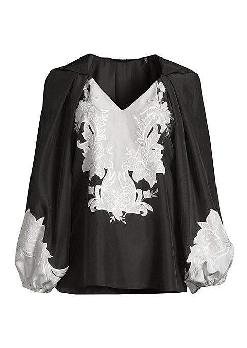 Floral Silk Elegance Blouse