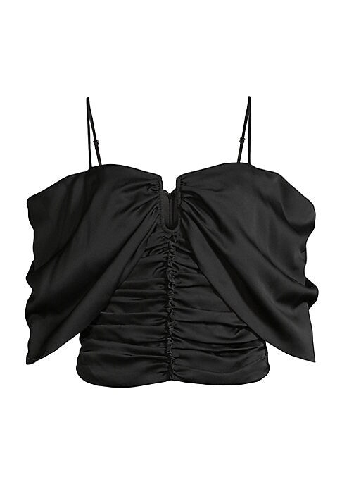 Silk Draped Elegance Top