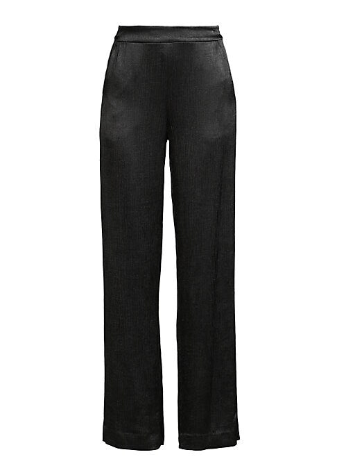 Shiny Crinkle Waist Pants