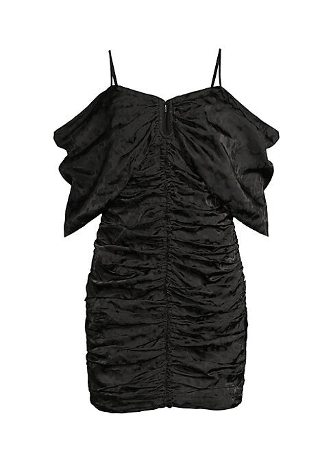 Ruched Animal Print Minidress