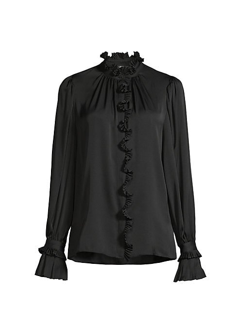 Ruffled Silk Elegance Blouse