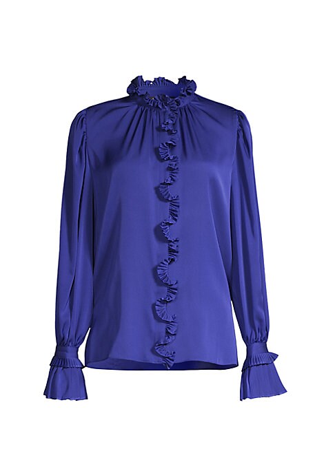 Silk Ruffle Charm Blouse