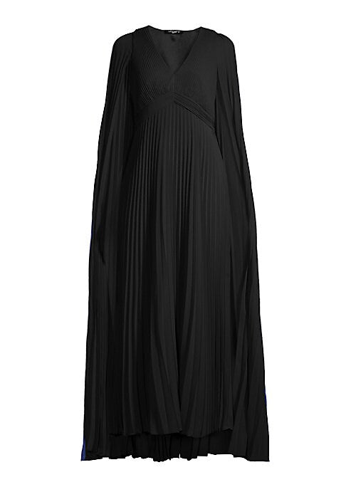 Dramatic Cape Chiffon Dress