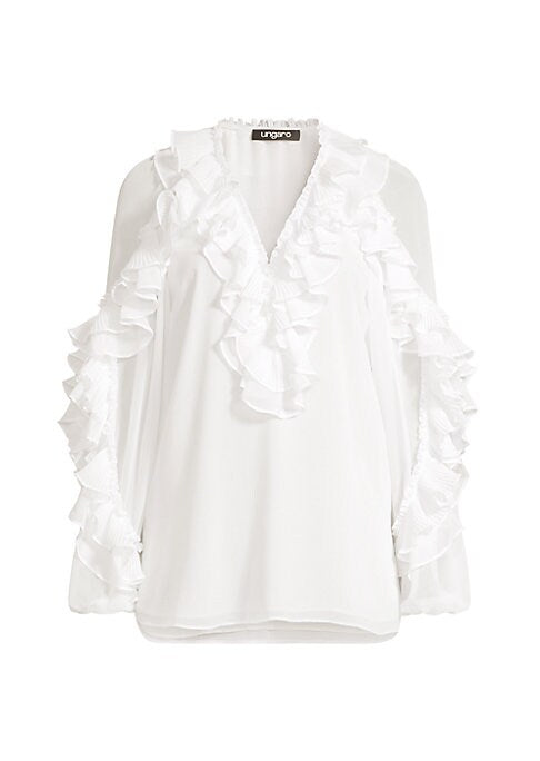 Effortless Ruffle Chiffon Top