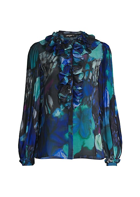 Chic Ruffled Floral Top