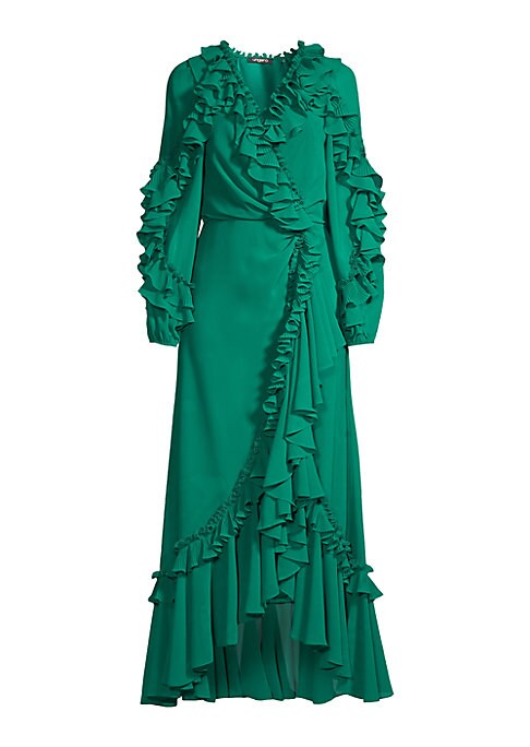 Chiffon Ruffle Maxi Dress