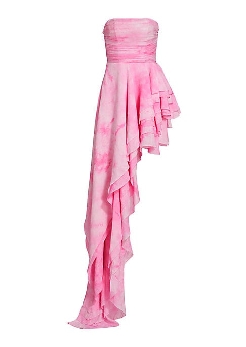 Two-Tone Ruffle Dress