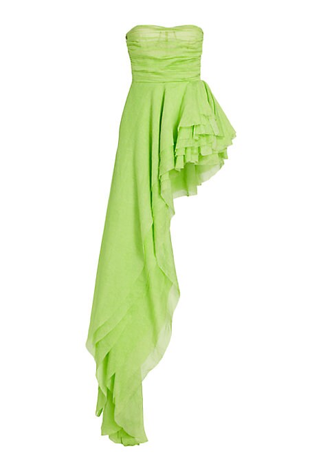 Asymmetric Ruffle Gown