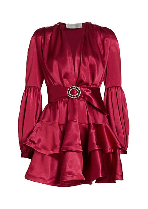 Ruffled Silk Minidress