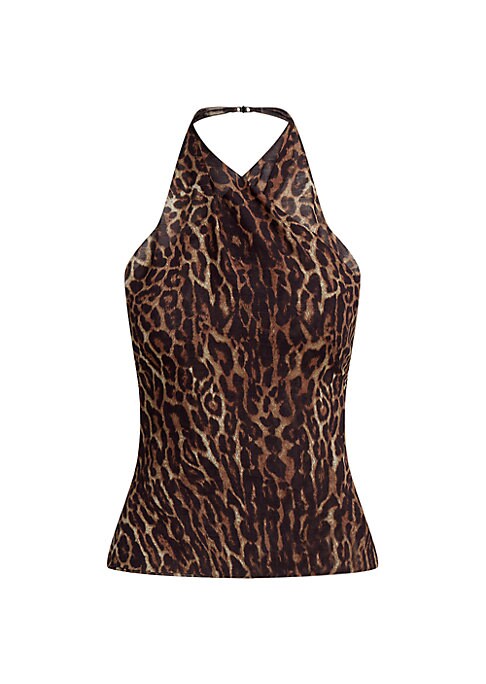 Leopard Chic Halter Top