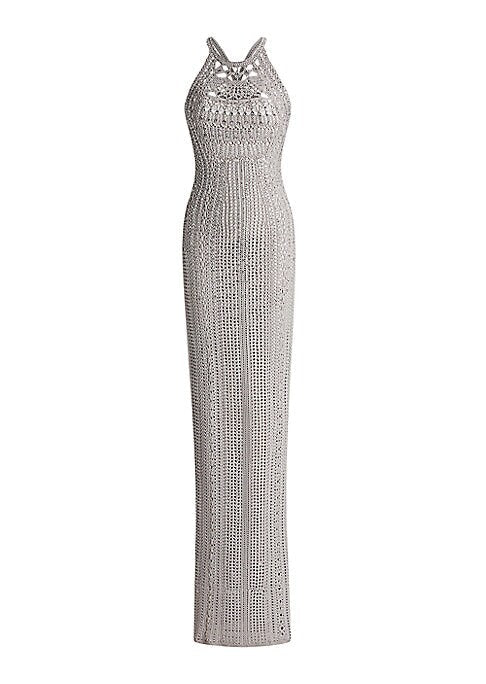 Crystal Crochet Cashmere Dress