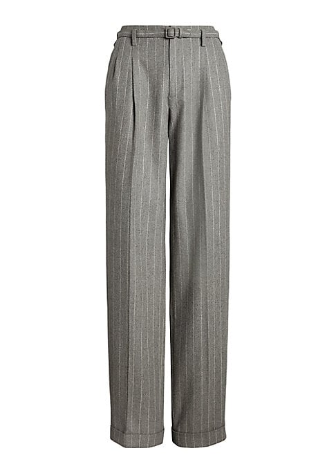 Chic Stripe Flannel Pants