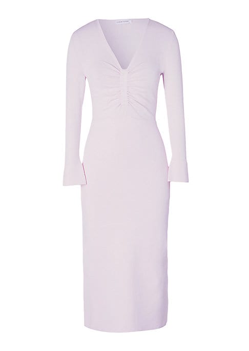Ruching Elegance Midi Dress