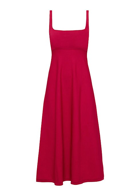 Chic Square Neck Midi Dress