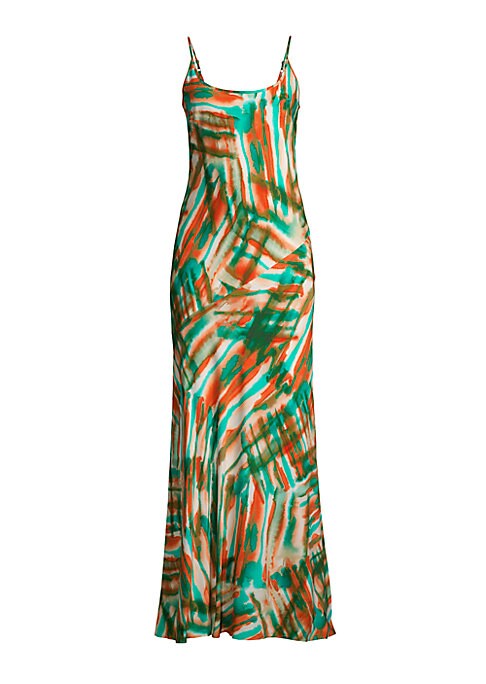 Silk Tie-Dye Charm Dress