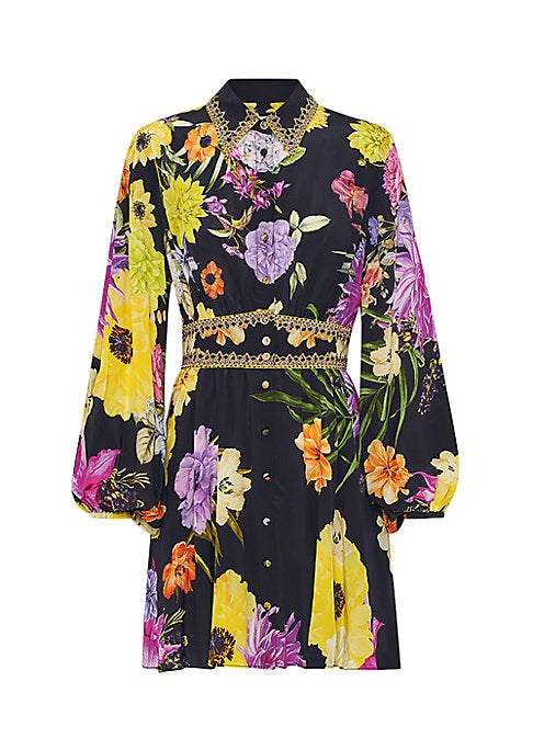 Floral Elegance Mini Dress