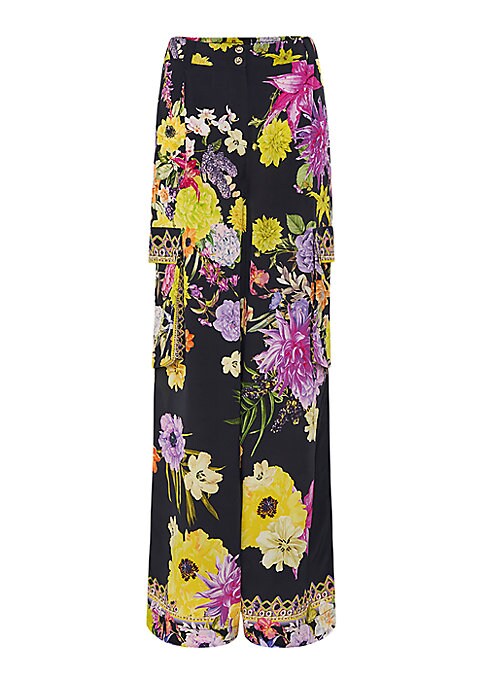 Floral Cargo Luxe Pants