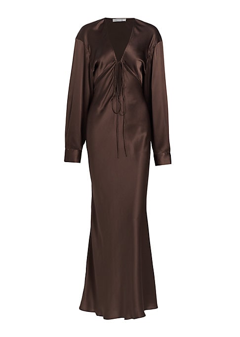 Silk Flare Maxi Dress