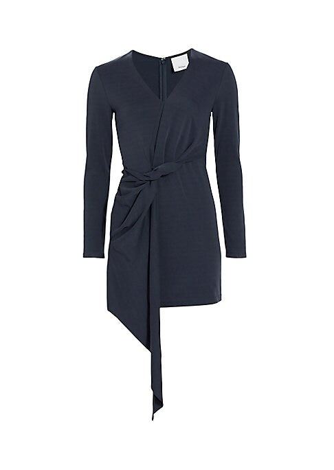 Sash-Tied Mini Dress
