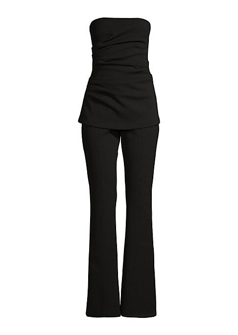 Chic Strapless Elegance Jumpsuit