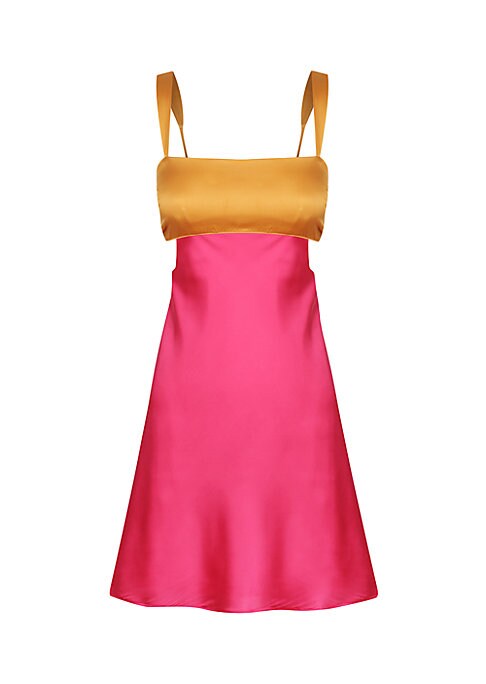 Charming Satin Cut-Out Dress
