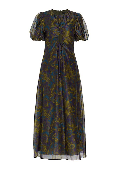 Floral Puff Sleeve Maxi