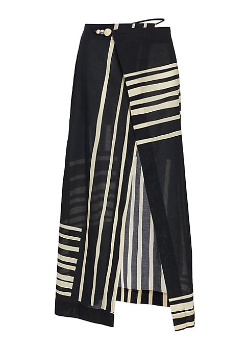 Chic Print Midi Skirt