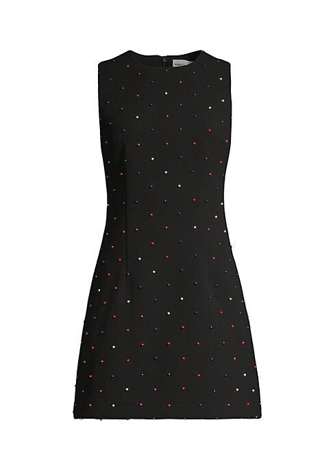 Pearl-Embellished Mini Dress