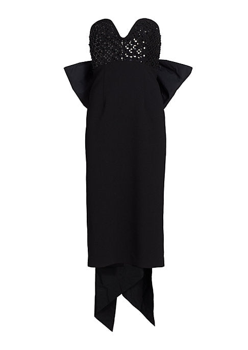 Elegant Bow Midi Dress