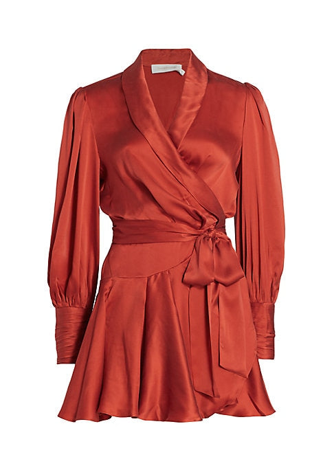 Silk Tie Minidress