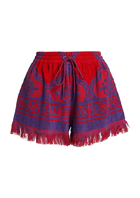 Terry Boxy Drawstring Shorts