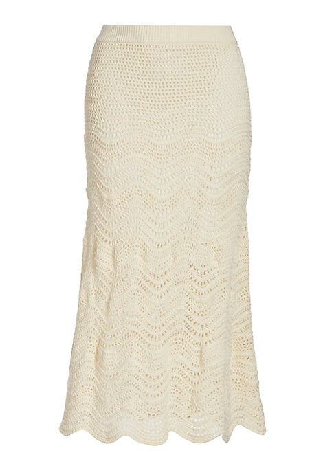 Fishtail Crochet Midi Skirt