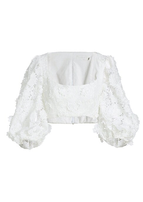 Floral Puff Sleeve Top
