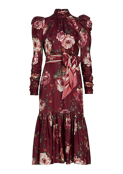 Rose Bouquet Midi Dress