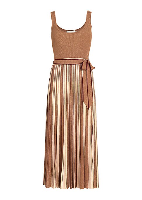 Shimmering Knit Flare Dress