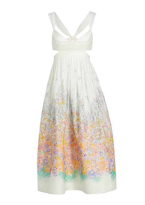 Floral Bralette Maxi Dress