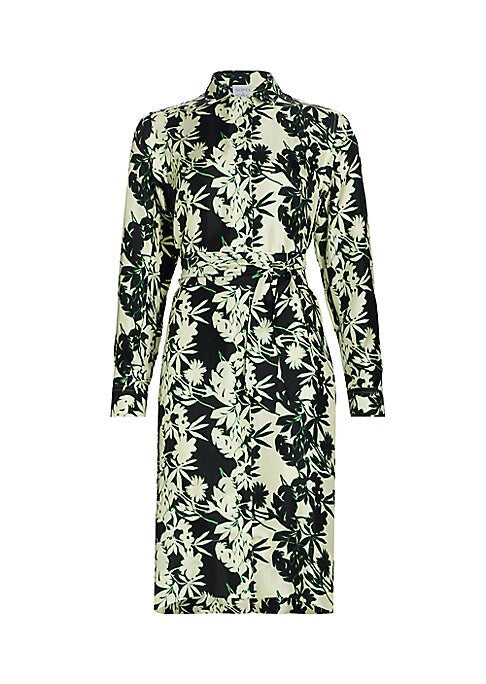 Floral Silk Midi Dress