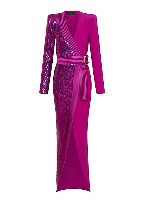 Sparkle Wrap Gown
