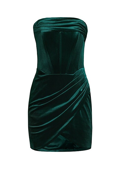 Velvet Corset Mini Dress