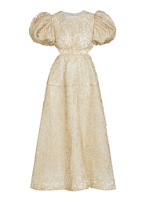 Lace Puff Midi Delight