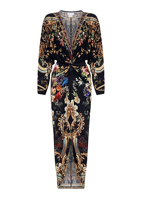 Twisted Floral Elegance Dress