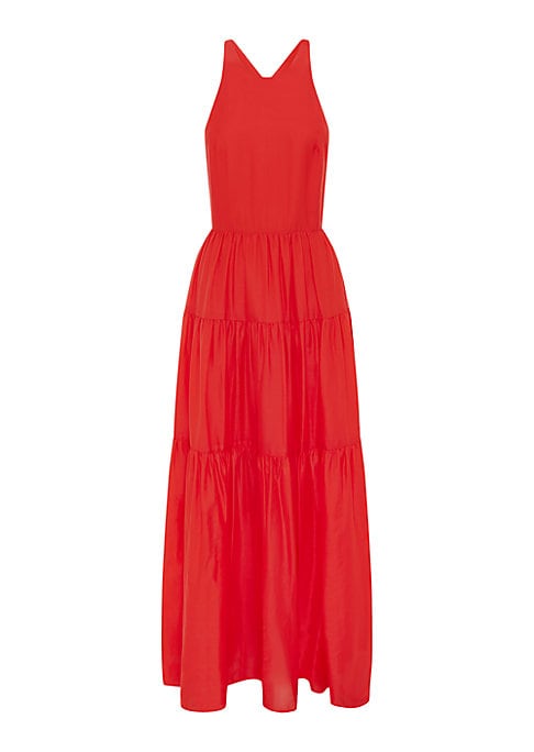 Silk Tiered Elegance Dress