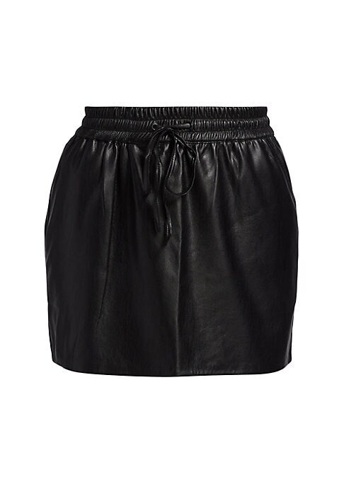 Chic Faux Leather Mini Skirt