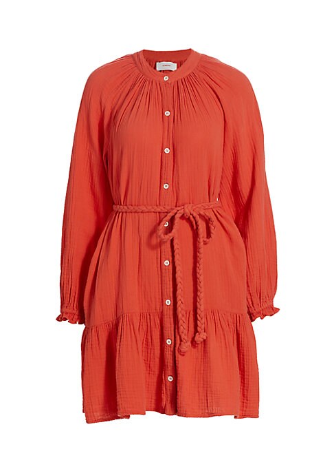 Chic Belted Cotton Dress