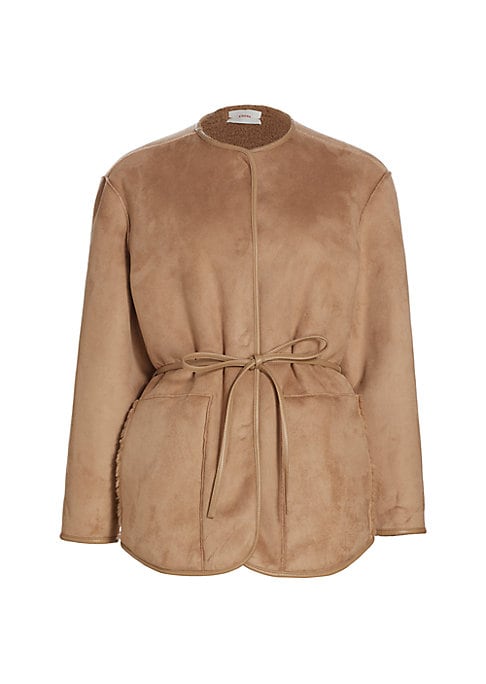 Sinclair Vegan Suede Belted Jacket