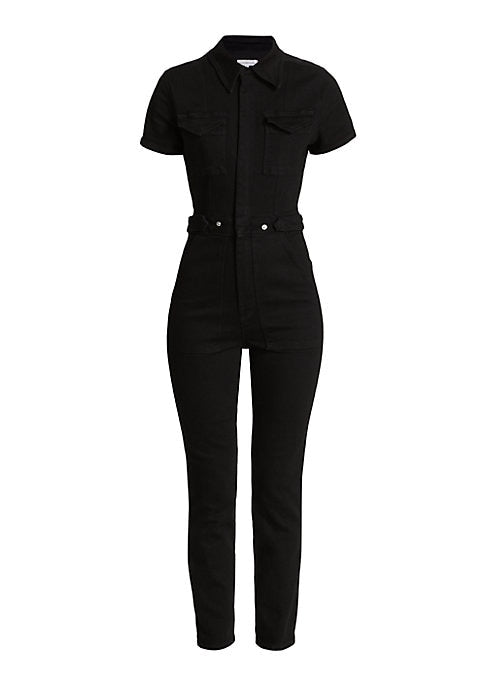 Utility Denim Jumpsuit