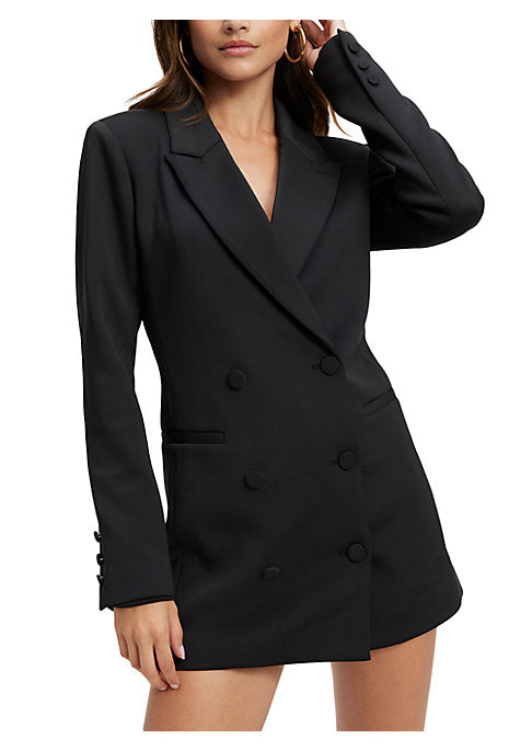 Lustrous Mini Blazer Dress