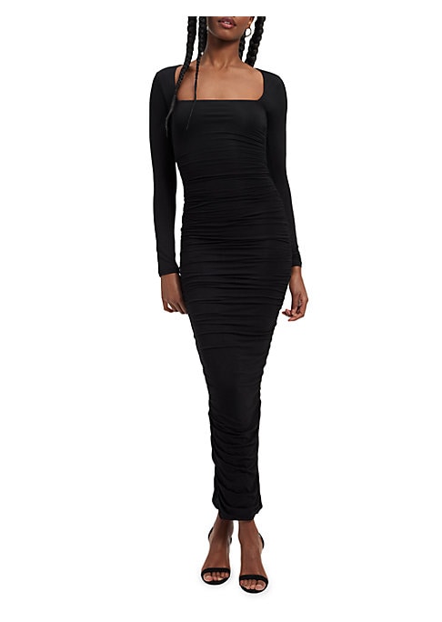 Chic Ruched Maxi Dress