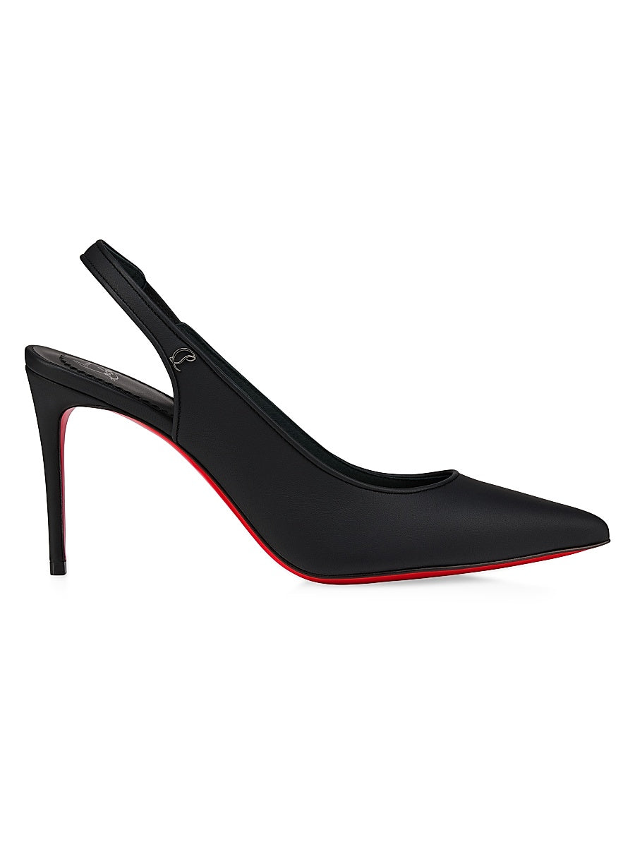 Sporty Kate 85MM Leather Slingback Pumps